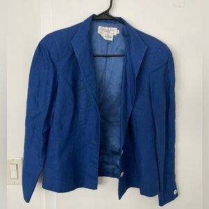 Christian Dior vintage linen cotton blend blazer jacket M